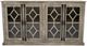 Vintage Furniture Diamond Console with Glass-1