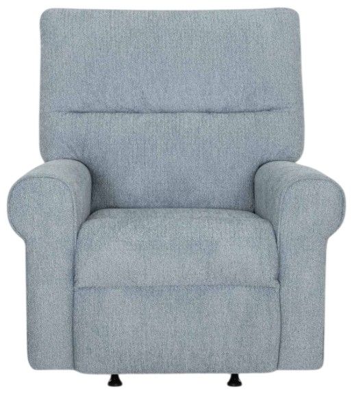 Franklin™ Morgan Cakepop Chambray Manual Rocker Recliner-3