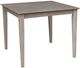 John Thomas Furniture® Dining Essentials Taupe Gray Square Dining Table with 30" Shaker Legs-0