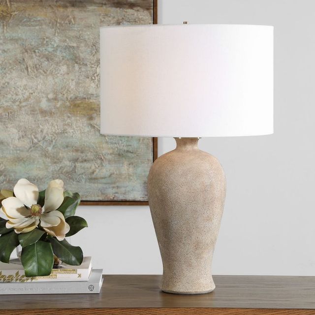 Uttermost® Torres Mottled Neutral Table Lamp-1