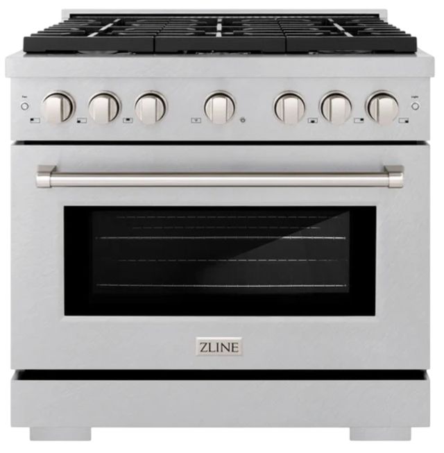ZLINE 36" Satin Stainless Steel Pro Style Gas Range-0