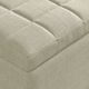 Worldwide Homefurnishings Inc. Lila Beige Rectangular Storage Ottoman Bench -4