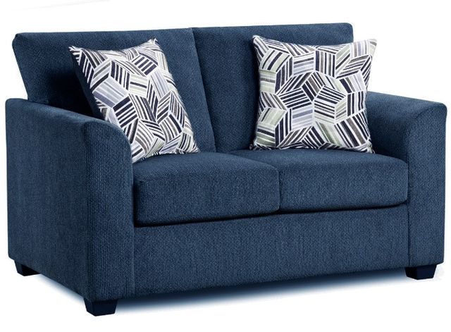 American Wholesale Furniture Kennedy Navy Loveseat-0