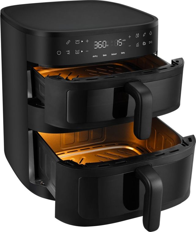 Frigidaire® 11.6 Quart Black 4-in-1 DualZone Air Fryer with Sync Cook-1