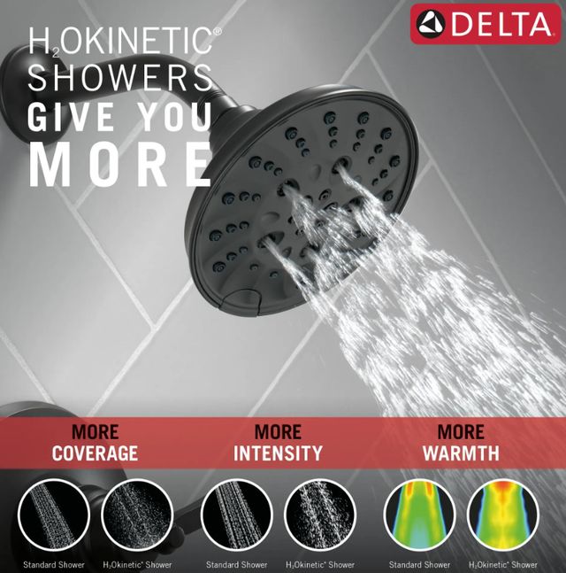 Delta Dorval® Monitor 17 Series Matte Black Tub & Shower Trim-1