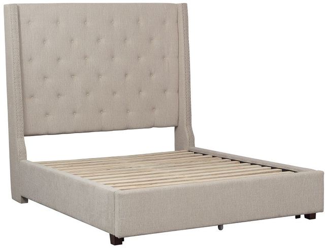 Mazin Furniture Fairborn Beige Full Panel Bed-1