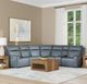 Flexsteel® Vernon Admiral Fabric Power Reclining Sectional with Custom Layout Options-2