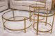 Signature Design by Ashley® Pearlox 3-Piece Glass Top Occasional Table Set with Gold Base-4