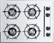 Summit® 24" White Liquid Propane Gas Cooktop-0