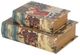 A & B Home 2-Piece Multi-Colored Decorative Book Box Set-2