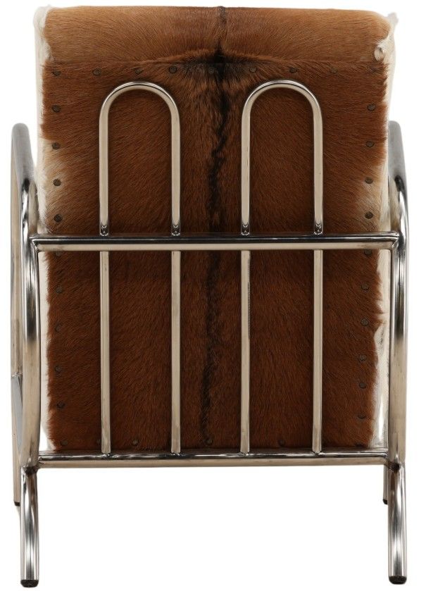 Dovetail Furniture Laney Natural Brown/Silver/White Occasional Chair-2