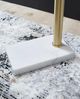 Signature Design by Ashley® Santiford Gold Floor Lamp with White Accent-3