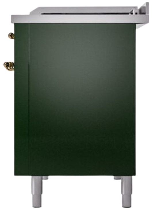 Ilve® Nostalgie II Series 48" Emerald Green Pro Style Dual Fuel Range-2