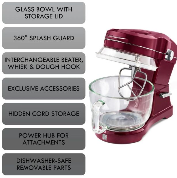 Kenmore® Elite Ovation 10-Speed Red Stand Mixer-4
