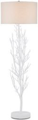 Currey & Company Twig Gesso White/Off-White Floor Lamp-0