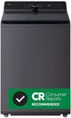 LG 5.3 Cu. Ft. Matte Black Agitator Top Load Washer with EasyUnload™ and AI Sensing-1