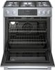 Bosch® 800 Series 30" Stainless Steel Slide In Dual Fuel Range-1