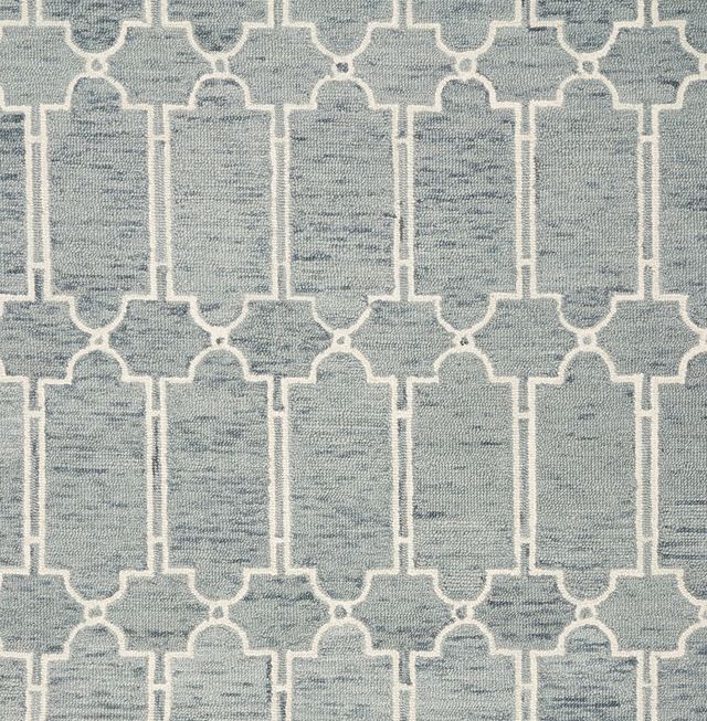 KAS Rugs Gramercy Slate Blue Carmen 5'x7' Rug-2
