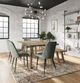 Jofran Inc. Reclamation Salvaged 6-Piece Brown/Macey Blue Dining Set-0