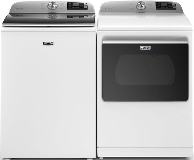 Maytag® 7.4 Cu. Ft. White Front Load Gas Dryer-8