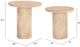 Zuo® Modern Fenith 2-Piece Beige/Natural Accent End Table Set-3