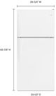 Whirlpool® 30" 18.3 Cu. Ft. White Top Freezer Refrigerator-2