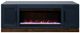 Legends Home Nora Blue Denim/Whiskey 81" Fireplace TV Console-0