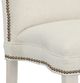 Fairfield® Customizable Entree Dining Empire Short Back Armless Stack Side Chair with Linen Legs-3