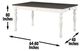 Steve Silver Co. Joanna Mocha Dining Table with Ivory Base-2