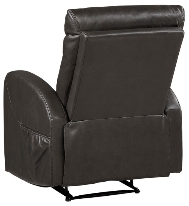 Homelegance® Allen Espresso Manual Reclining Chair-4