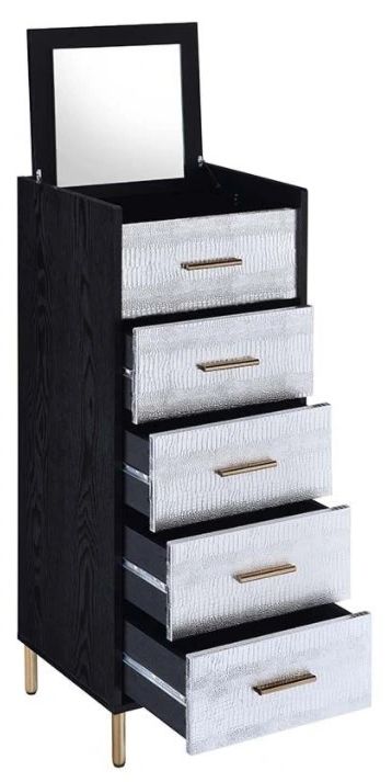 ACME Furniture Myles Black/Silver Jewelry Armoire-2