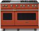 Viking® 5 Series 48" Spiced Cider Pro Style Gas (NG) Range with Brushed Brass Trim-0