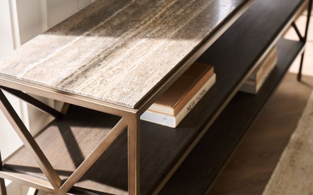 Universal Explore Home™ Montclair Dark Gray Brindle Console-4