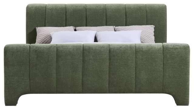 Meridian Furniture Camila Green Queen Upholstered Panel Bed-1