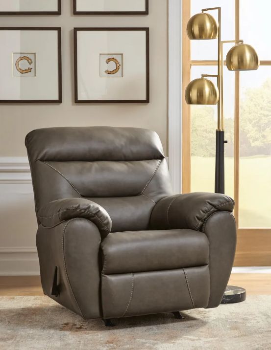 Signature Design by Ashley® Elksworth Ash Manual Rocker Recliner-2