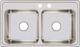 Elkay Lustertone® Classic Lustrous Satin 33" x 19-1/2" x 7-5/8" MR2-Hole Equal Double Bowl Drop-In Sink-1