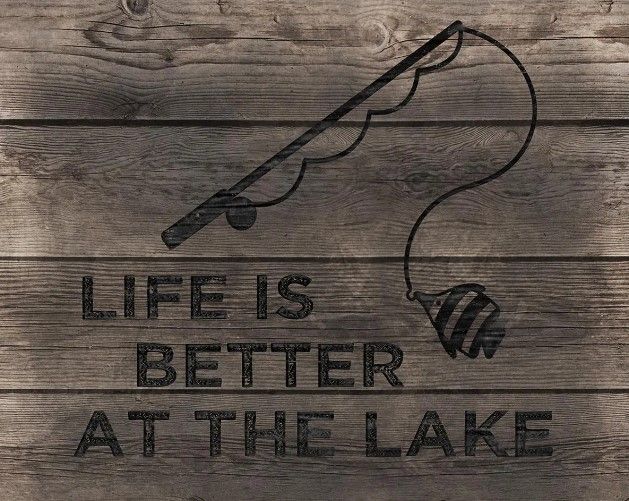 Classy Art Better At The Lake by CAD Designs Wall Art-0