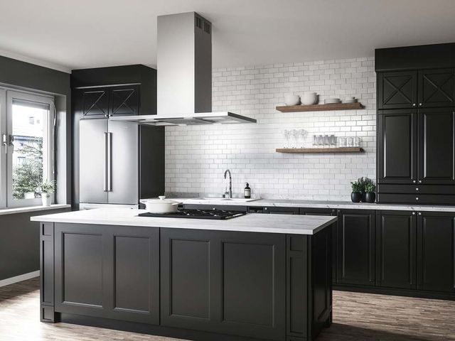 Zephyr Modena 36" Stainless Steel with Glass Island Range Hood-3