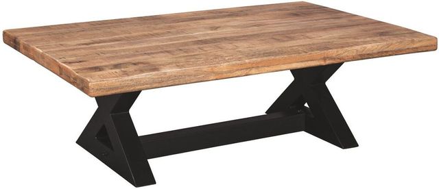 Signature Design by Ashley® Wesling 2-Piece Light Brown Living Room Table Set-1