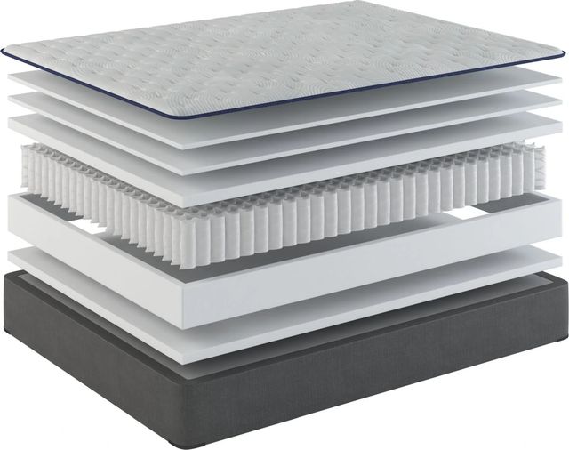 Sherwood® Bedding Classic, Essentials® Elegant 11.75" Wrapped Coil Soft Tight Top King Mattress-2