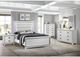 Elements International Moondance White Dresser and Mirror Set-3
