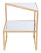 Zuo® Modern Planes Mirror Top Side Table with Gold Framework -4