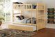 Homelegance® Bartly Natural Pine Youth Twin/Twin Bunk Bed with Twin Trundle-1