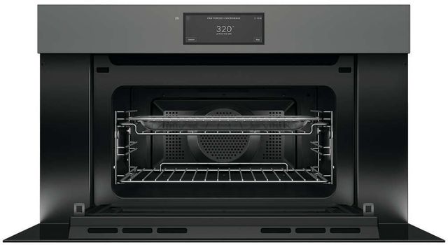 Fisher & Paykel Series 9 Minimal 30" Grey Glass Compact Convection Speed Oven-1