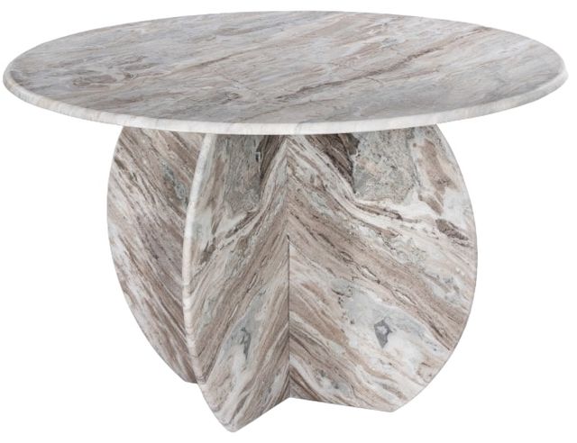 Meridian Furniture Formentera Wavy Brown/White Dining Table-0