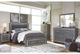 Signature Design by Ashley® Lodanna 4-Piece Gray King Panel Bed Set-5