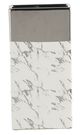 A & B Home Silver/White Ceramic Vase-1