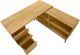 Monarch Specialties Inc. Light Oak L-Shaped Office Desk-4