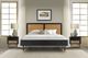 Armen Living Saratoga 3-Piece Black/Brown King Panel Bedroom Set-1