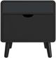 Elements International Halo Black Square Smart End Table-3